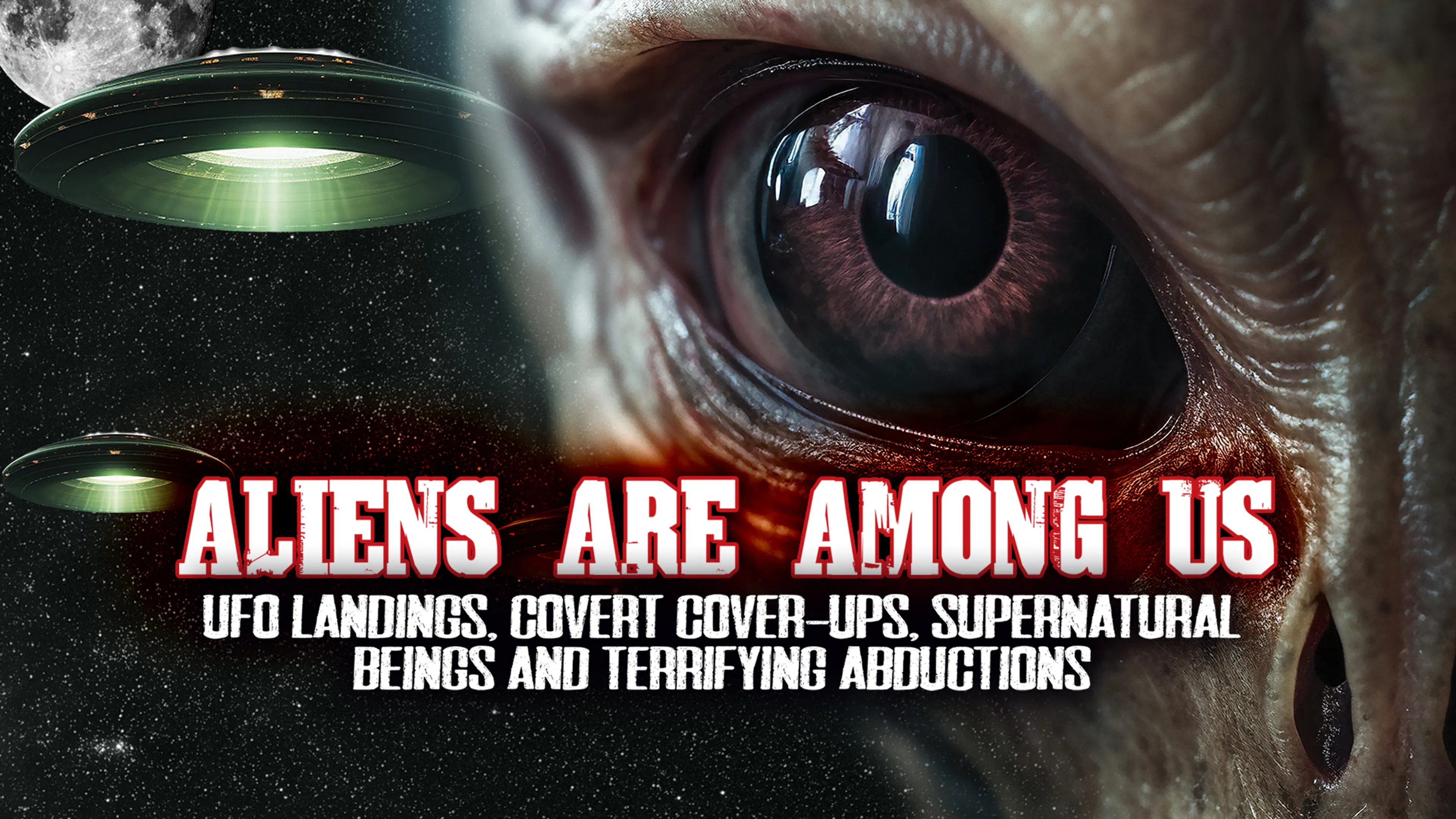 Aliens Are Among Us: UFO Visitations, Covert Cover UPS, Supernatural Beings and Terrifying Abductions poster